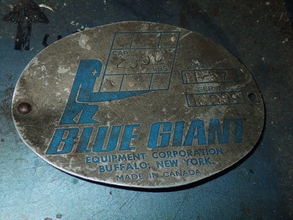 Blue Giant Electric Die Lift