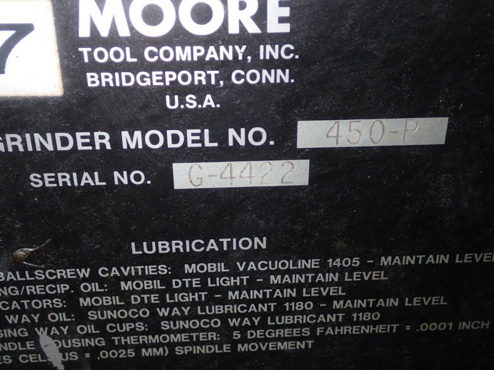 Moore Cnc Jig Grinder