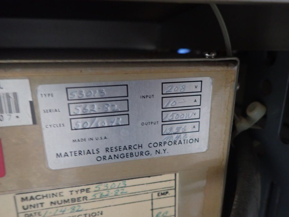 Materials Research Sputtering System