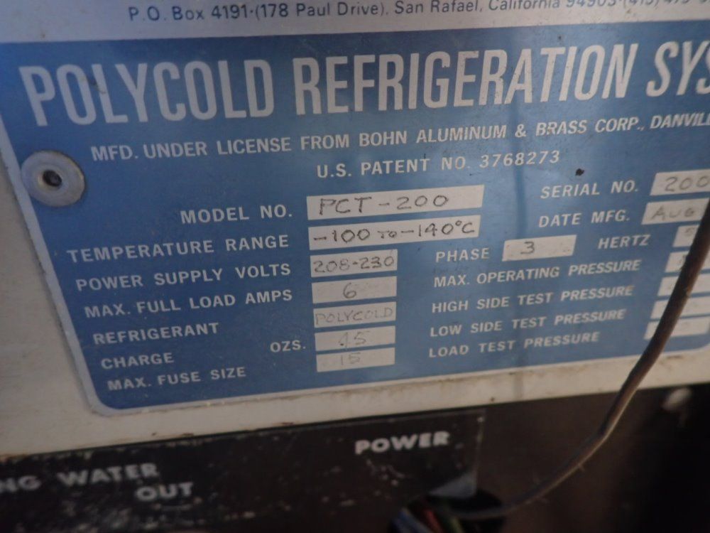 Polycold Refrigeration System