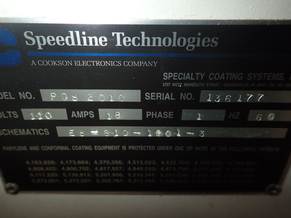 Specialty Coating Systems Parylene Deposition Unit