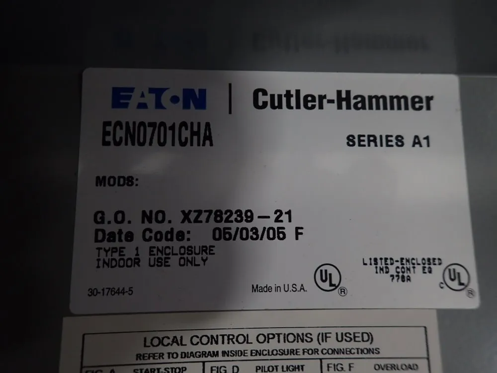 Cutler-hammer/ Eaton Starter