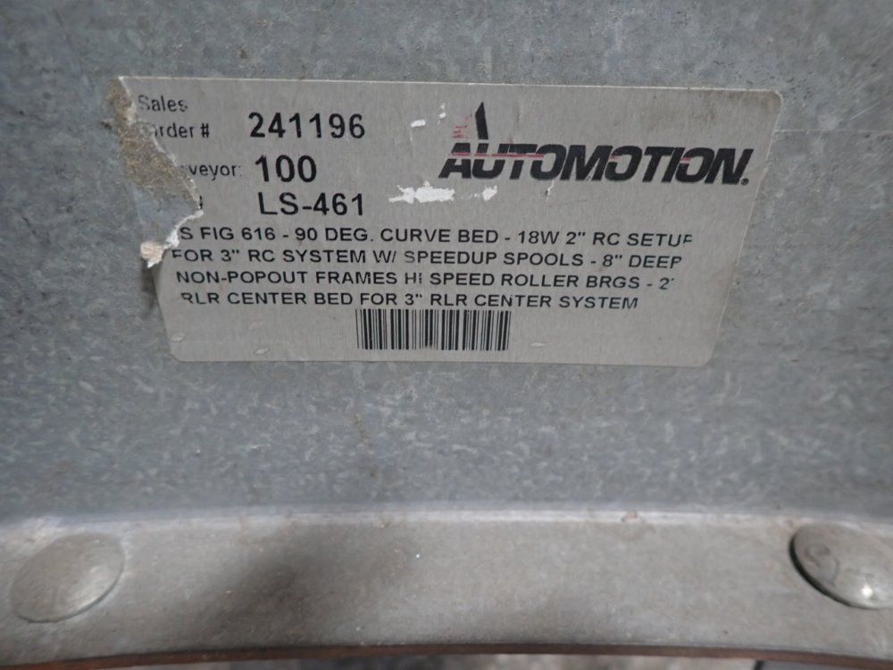 Automotion Curved Roller Conveyor