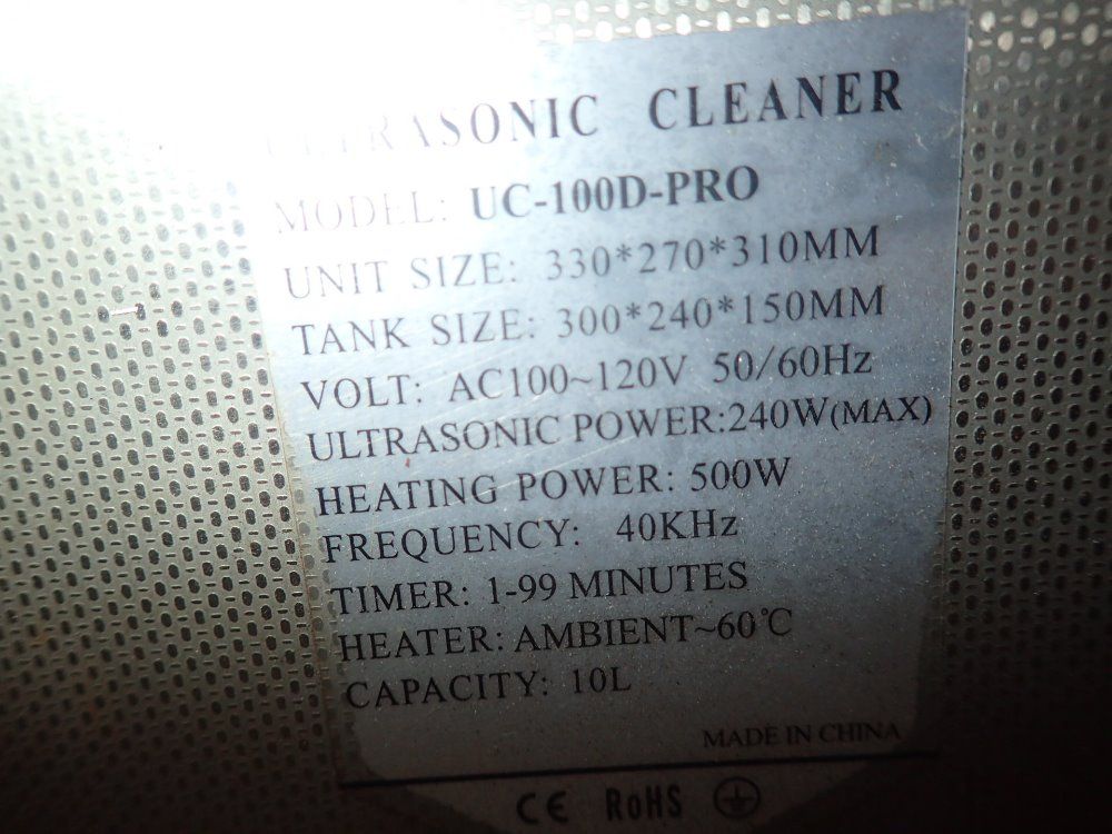 Sra Digital Ultrasonic Cleaner