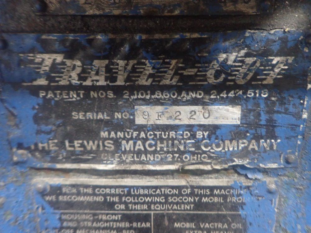 Lewis Machine Co Straightener