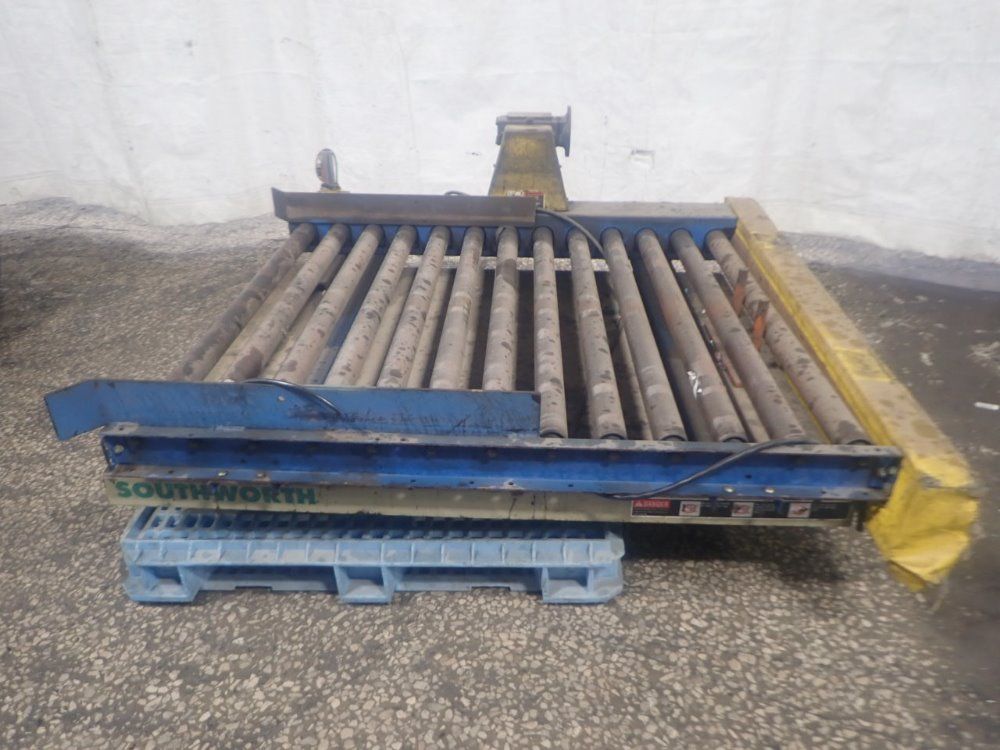 Lewco / Southworth Lift Table W/ Power Roller Conveyor