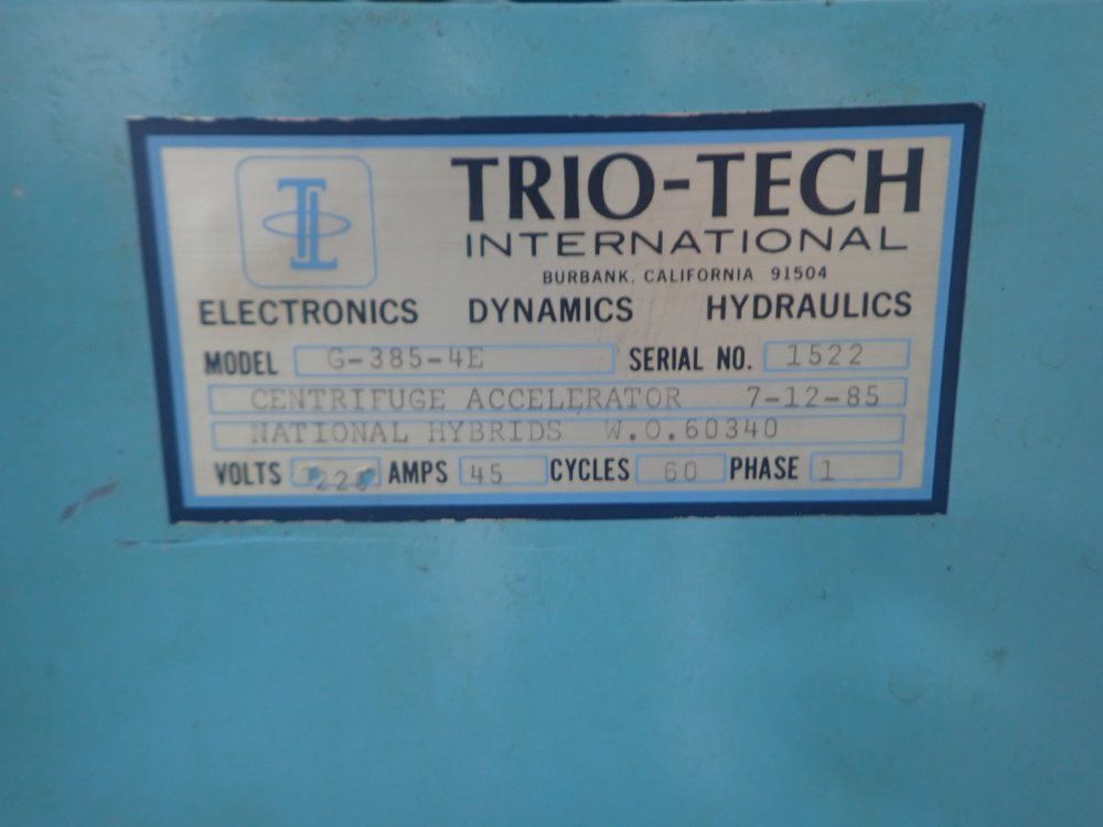 Trio-tech International Centrifuge