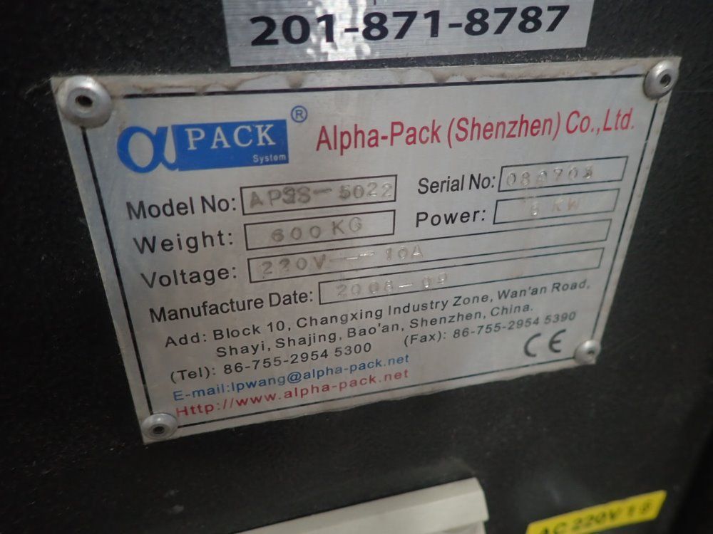 Alpha-pack Film Machine