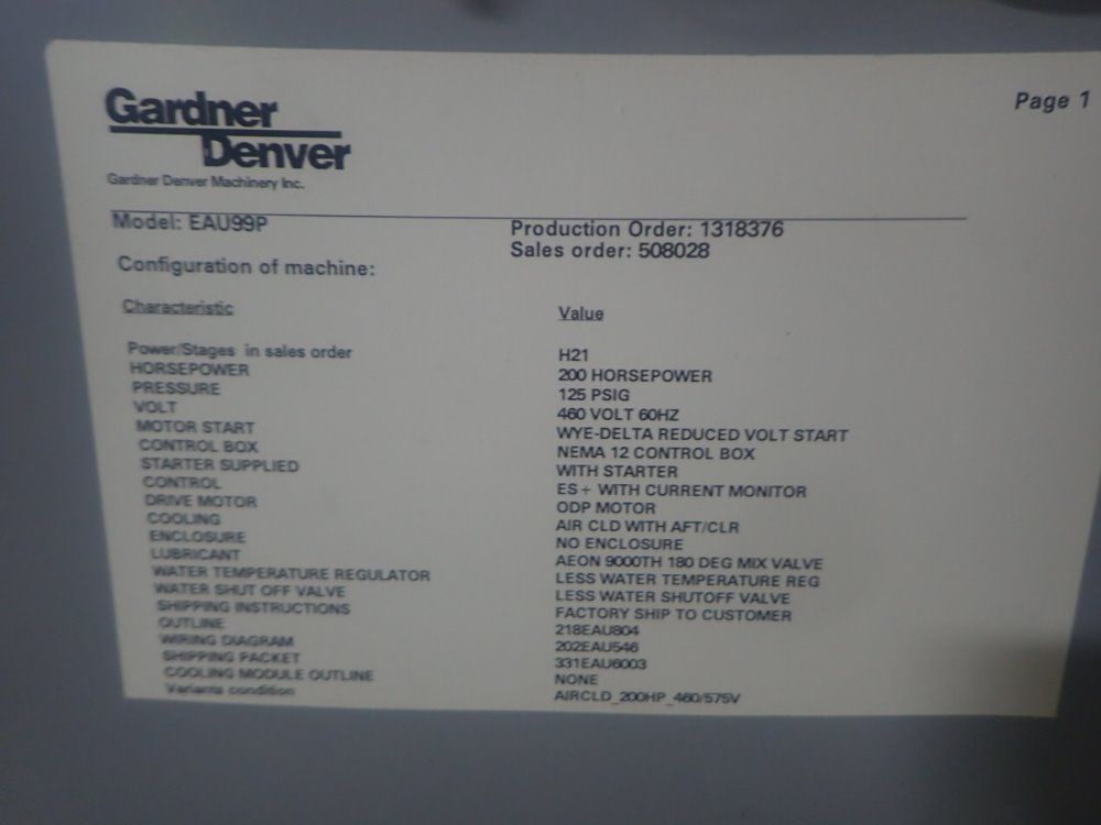 Gardner-denver Air Compressor