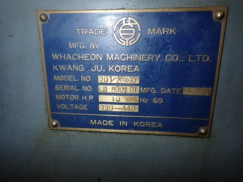 Whacheon Gap Bed Lathe
