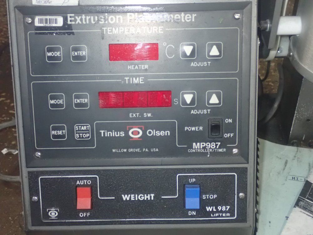 Tinius Extrusion Plastometer