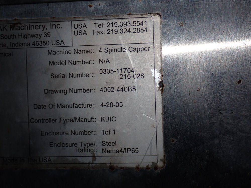 E-pak 4 Spindle Capper