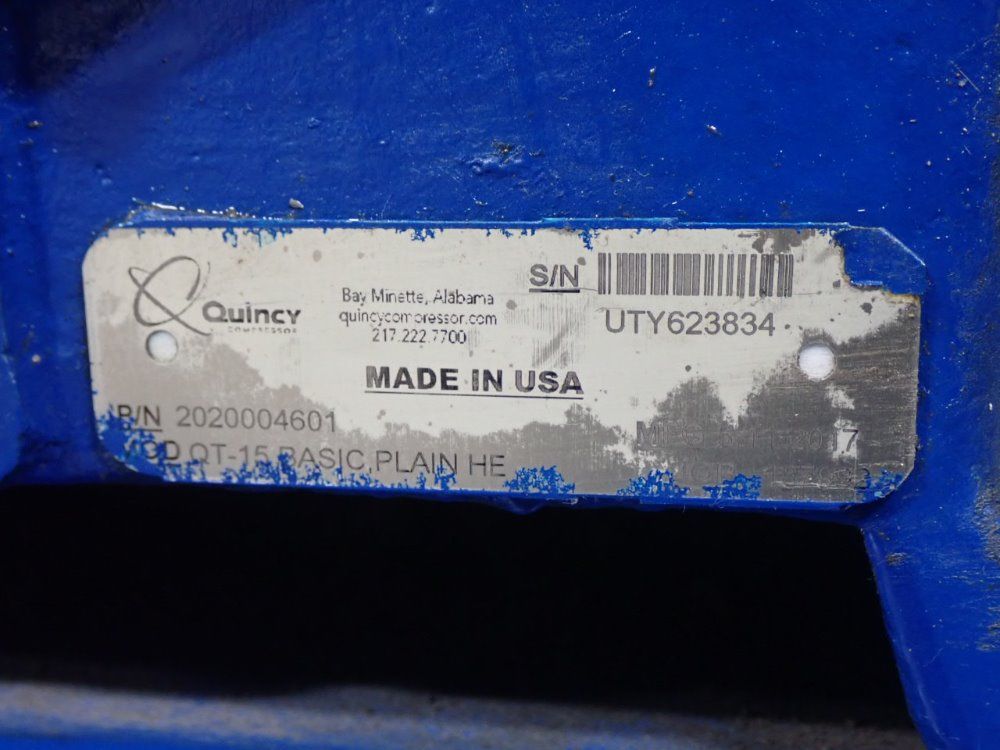Quincy 15 Hp Qt-15 Air Compressor - Qt-15