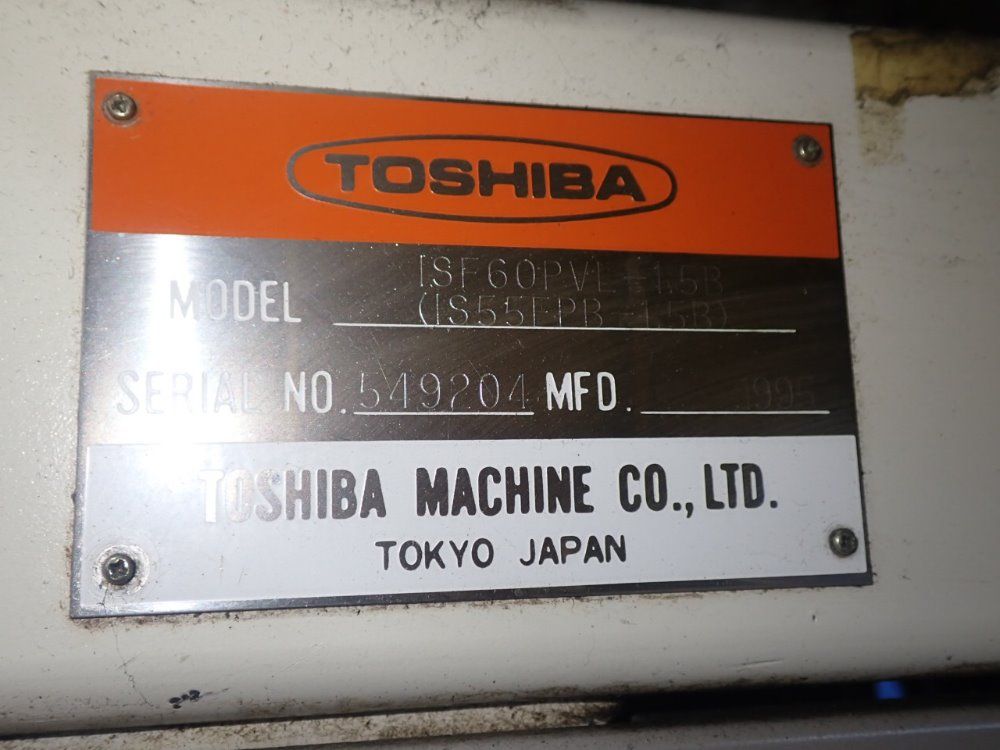 Toshiba Isf 60p Vl-1.5b Injection Molder - Isf 60p Vl-1.5b