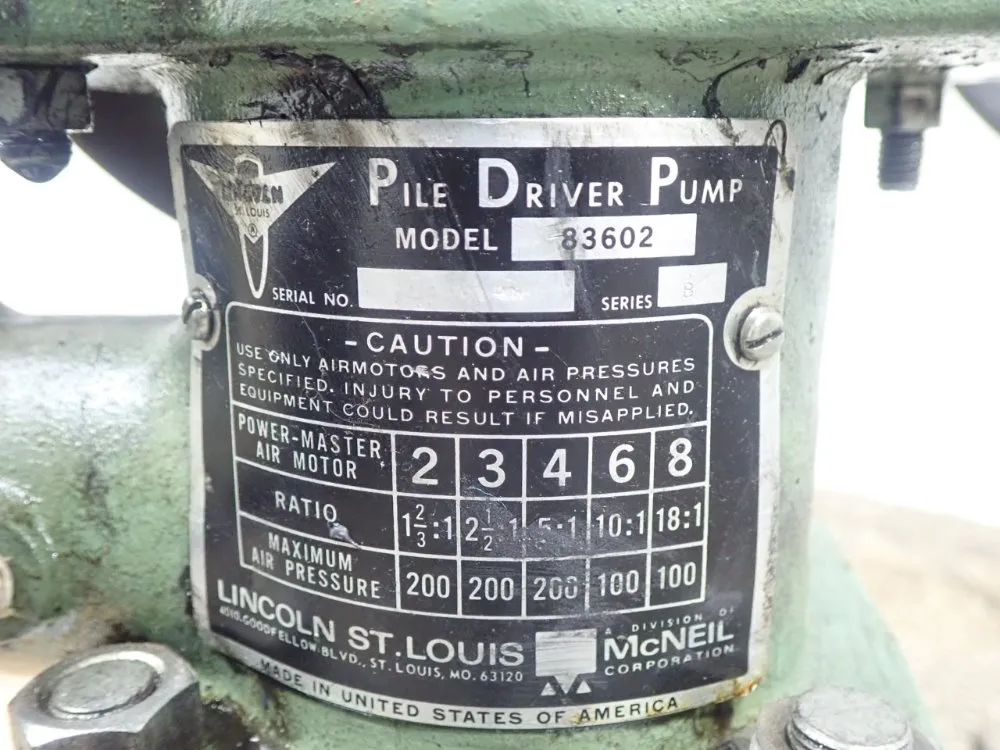 Lincon Pneumatic Drum Pump