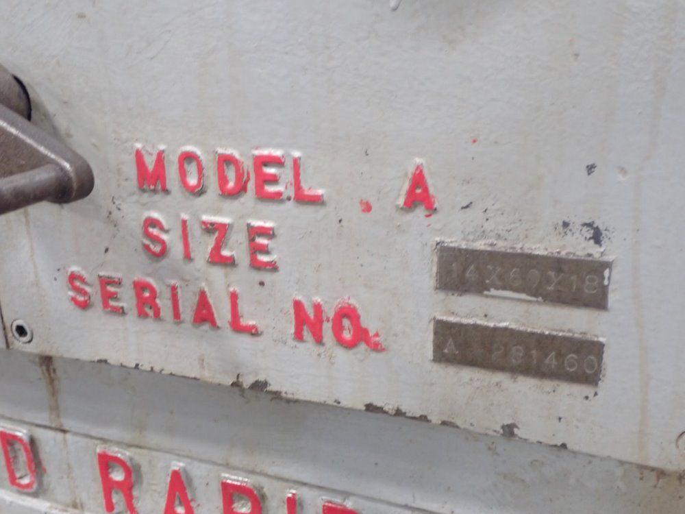 Gallmeyer & Livingston 14" X 60" Surface Grinder, M:a - A