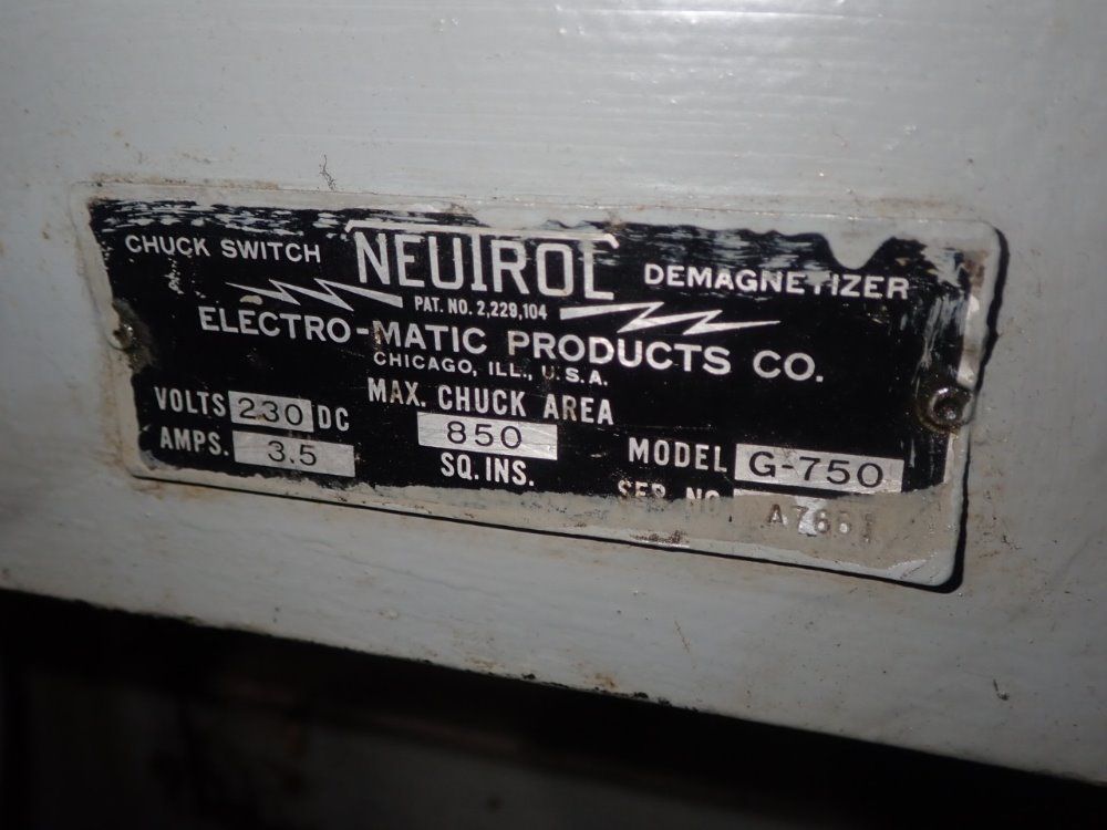 Gallmeyer & Livingston 14" X 60" Surface Grinder, M:a - A