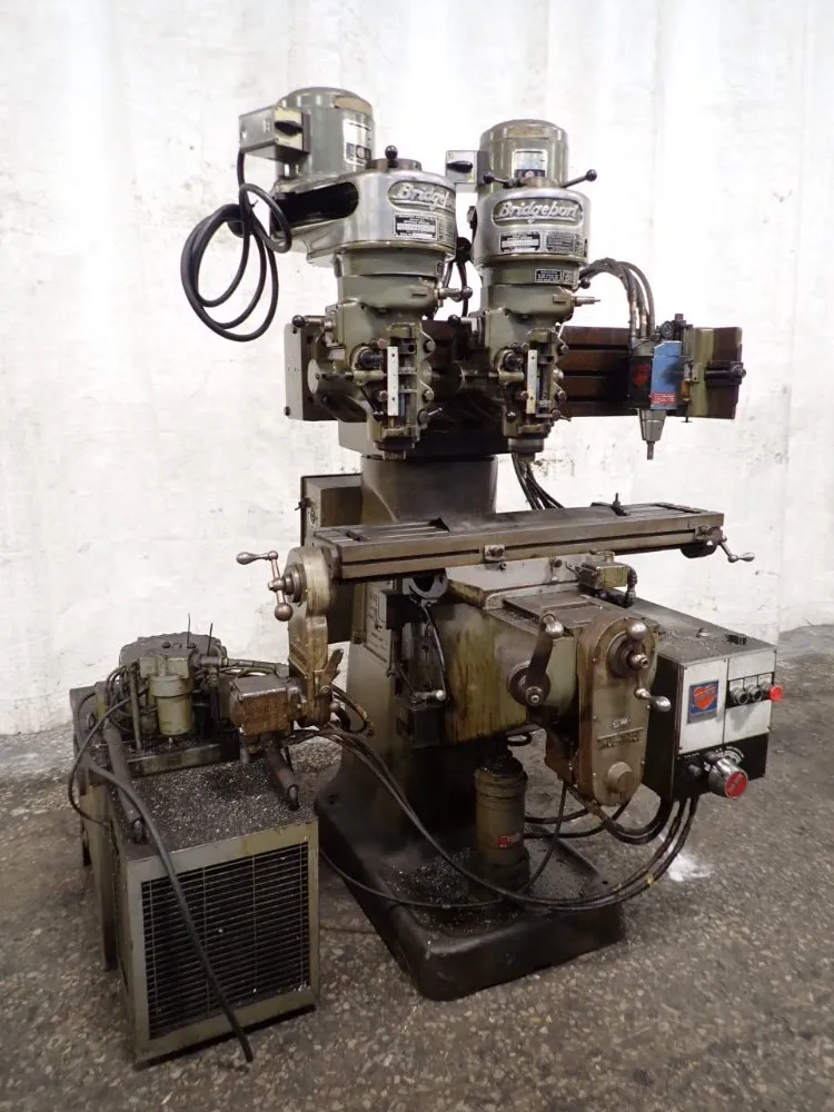 Bridgeport 9" X 42" Dual Head Vertical Mill W/true Trace