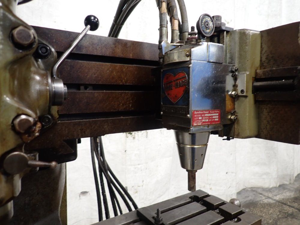 Bridgeport 9" X 42" Dual Head Vertical Mill W/true Trace