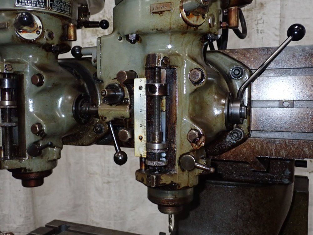 Bridgeport 9" X 42" Dual Head Vertical Mill W/true Trace