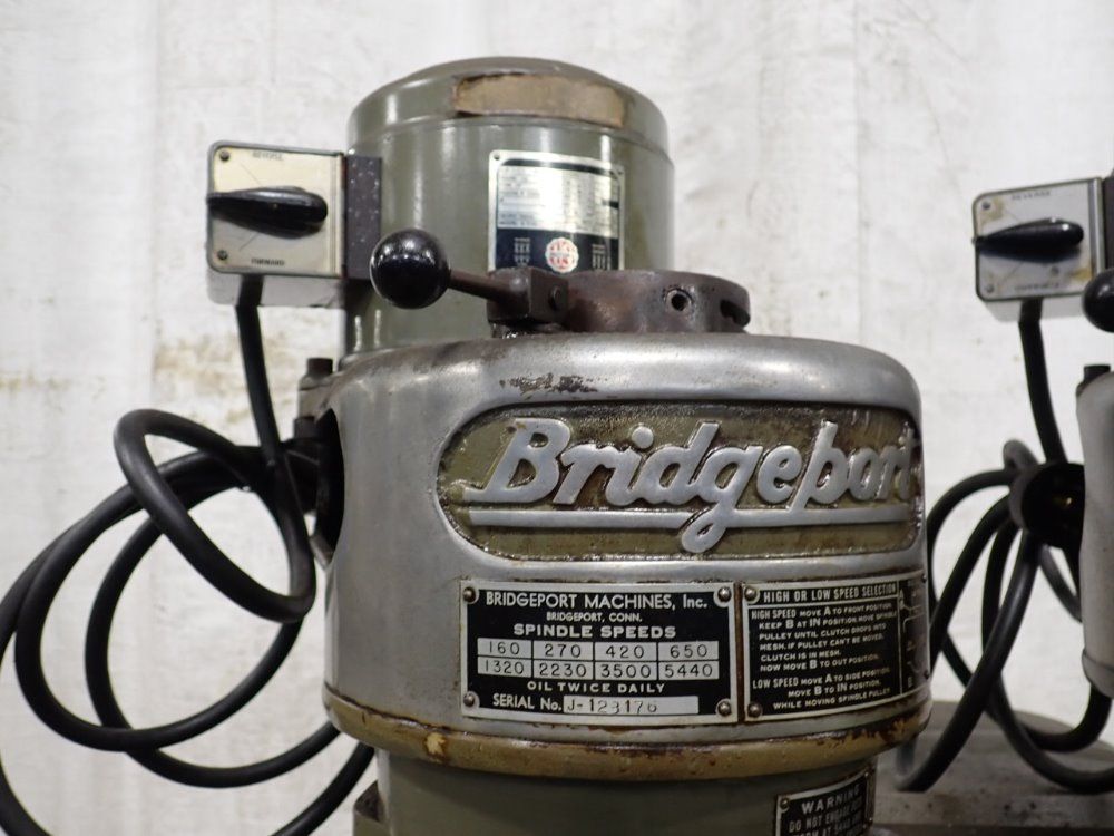 Bridgeport 9" X 42" Dual Head Vertical Mill W/true Trace