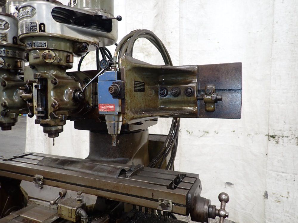 Bridgeport 9" X 42" Dual Head Vertical Mill W/true Trace