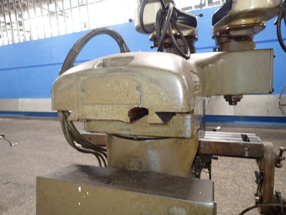 Bridgeport 9" X 42" Dual Head Vertical Mill W/true Trace