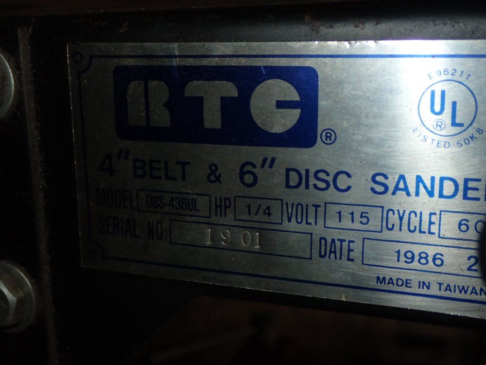 Rtc Disc & Belt Sander