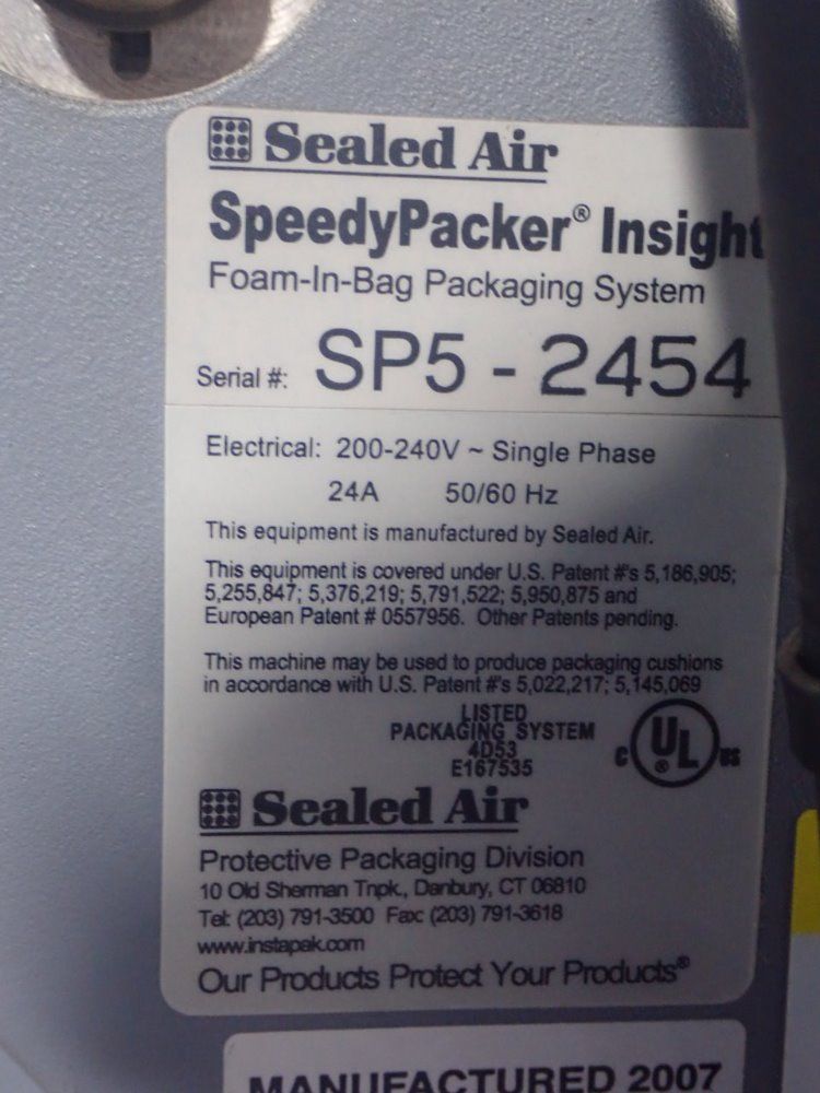 Sealed Air Foam-in-bag Packaging System