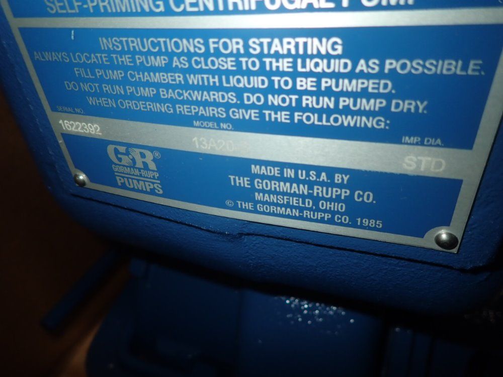 Gorman-rupp 13a20-b Pump - 13a20-b