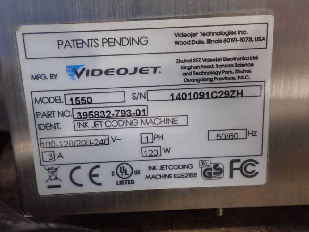 Videojet 1550 Inkjet Printer - 1550