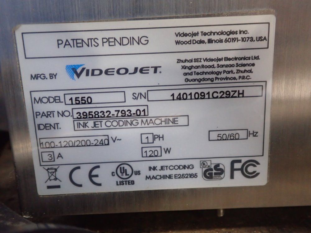 Videojet 1550 Inkjet Printer - 1550