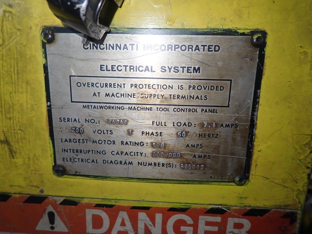 Cincinnati 120" 2500 X 10 Ft Shear - 2500 X 10 Ft Shear