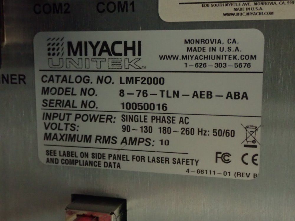 Miyachi Unitek 00036941/98-050 Laser - 00036941/98-050
