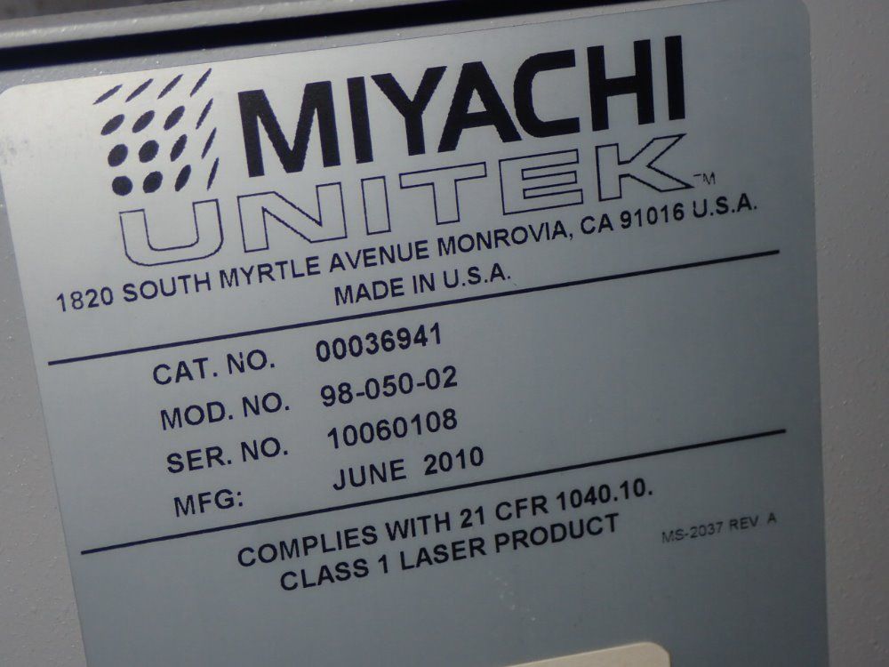 Miyachi Unitek 00036941/98-050 Laser - 00036941/98-050