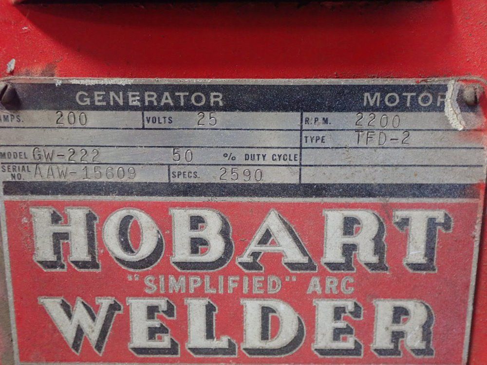 Hobart/wisconsin Welder