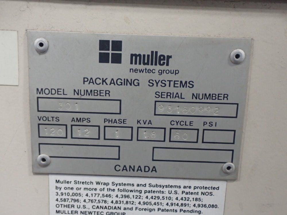 Muller 57" Table Stretch Wrapper 301 - 301