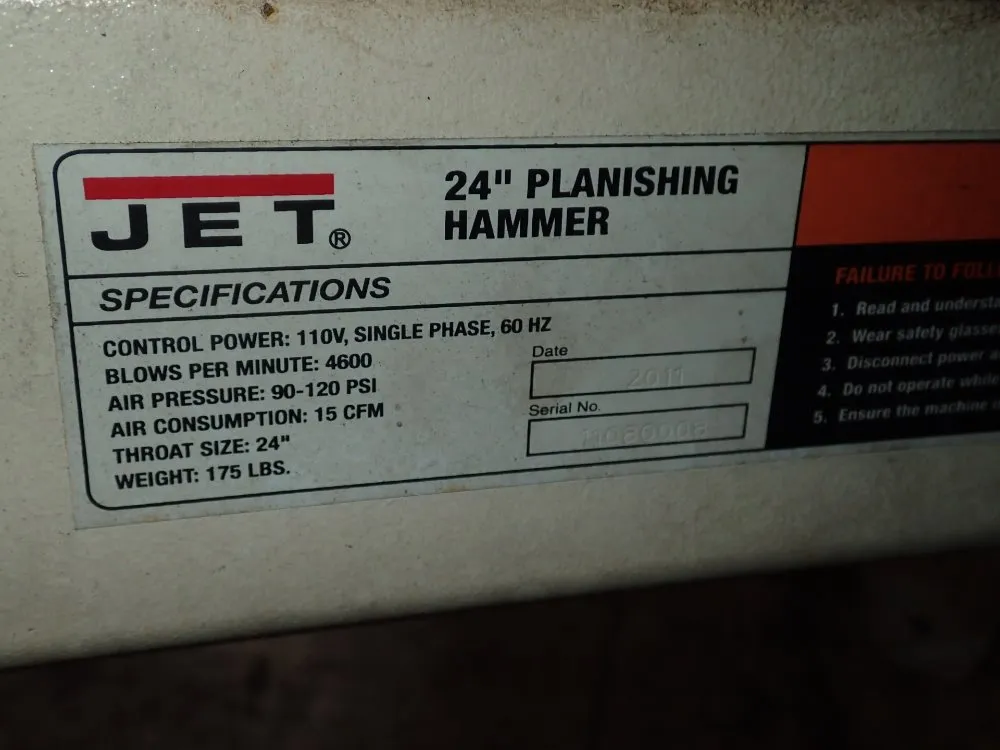 Jet Planishing Hammer