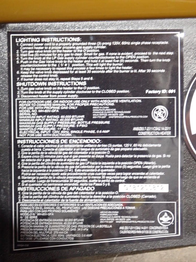 Master Propane Gas Heater