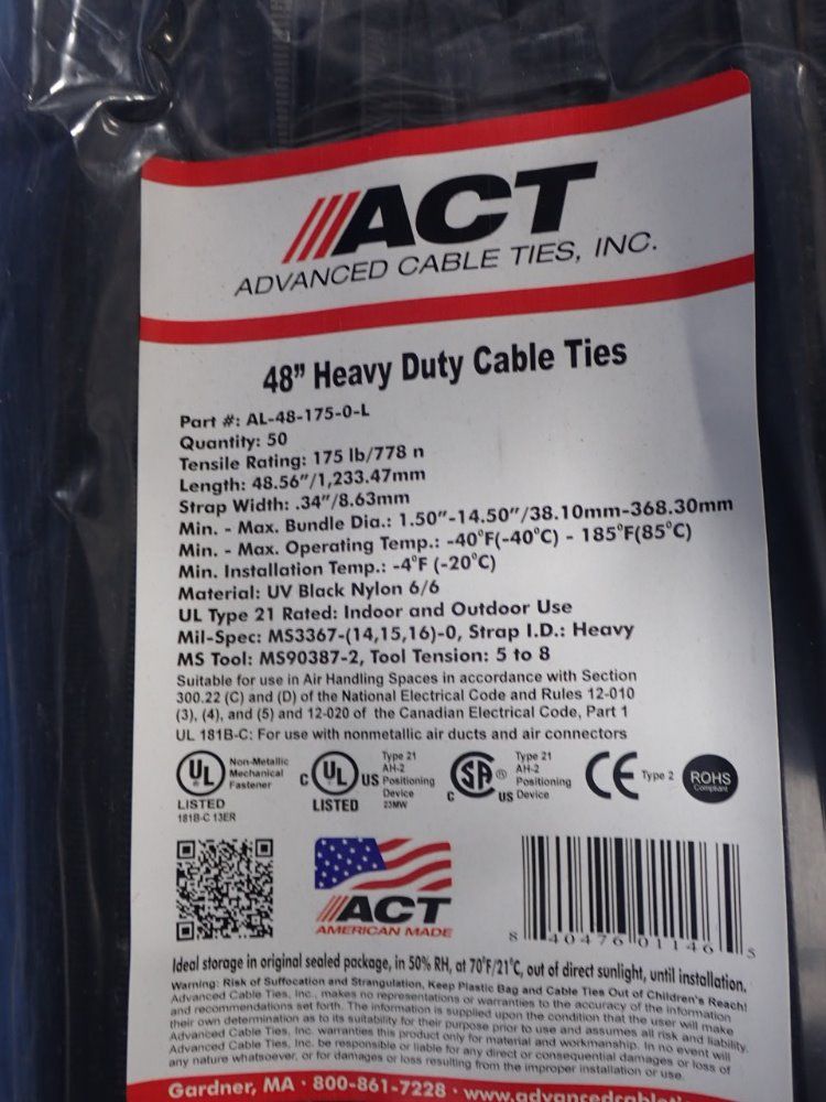 Act Heavy Duty Cable Ties