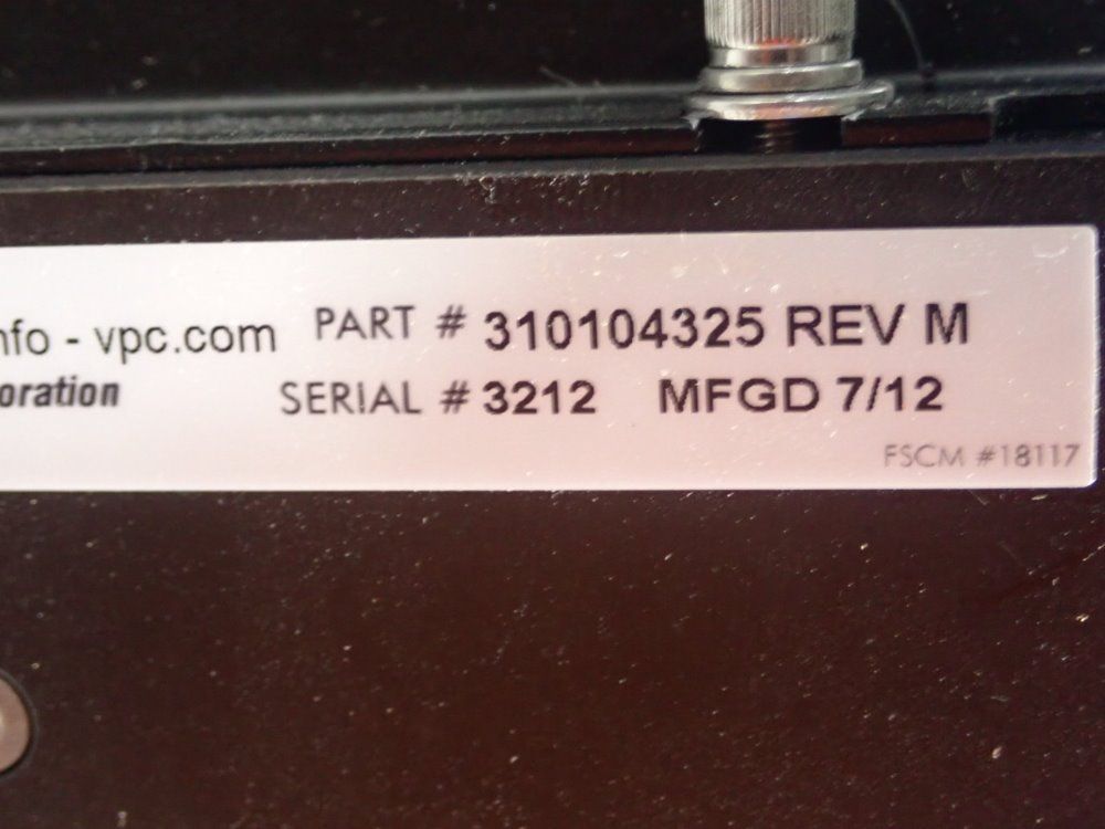 Virginia Panel Corporation Reciever