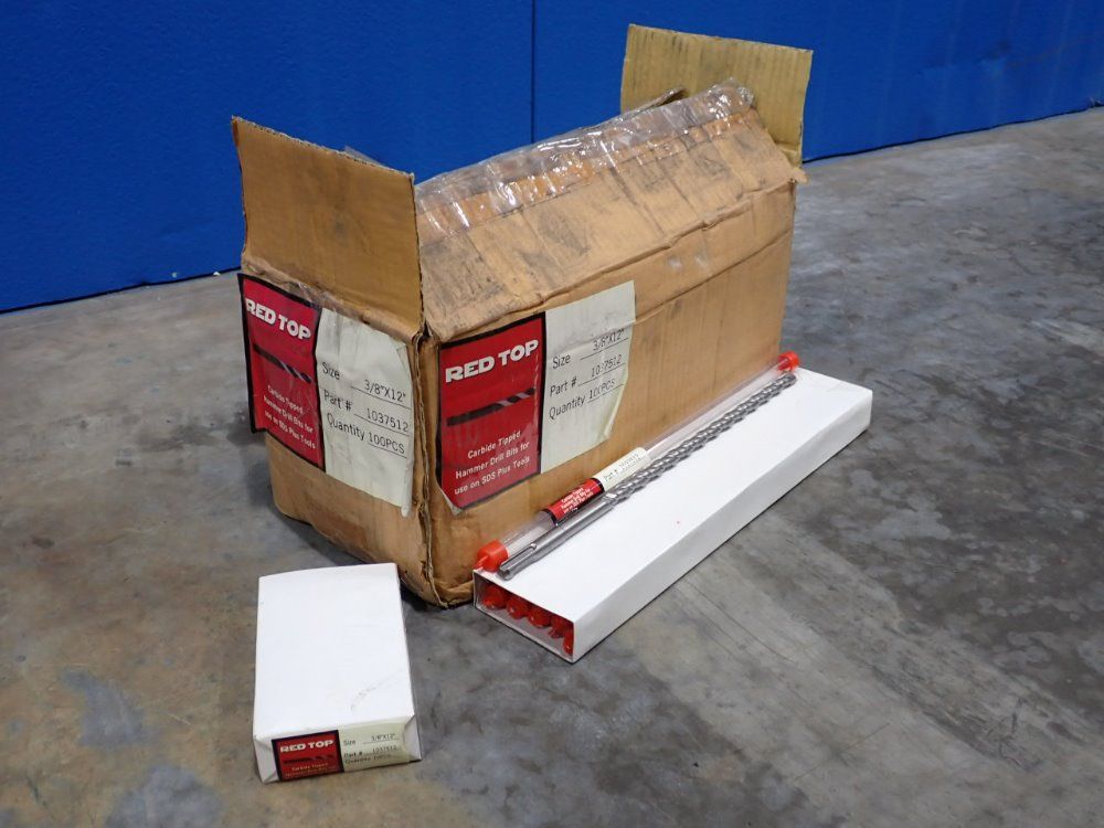 Redtop 3/8"x12" Carbide Tipped Hammer Drill Bits