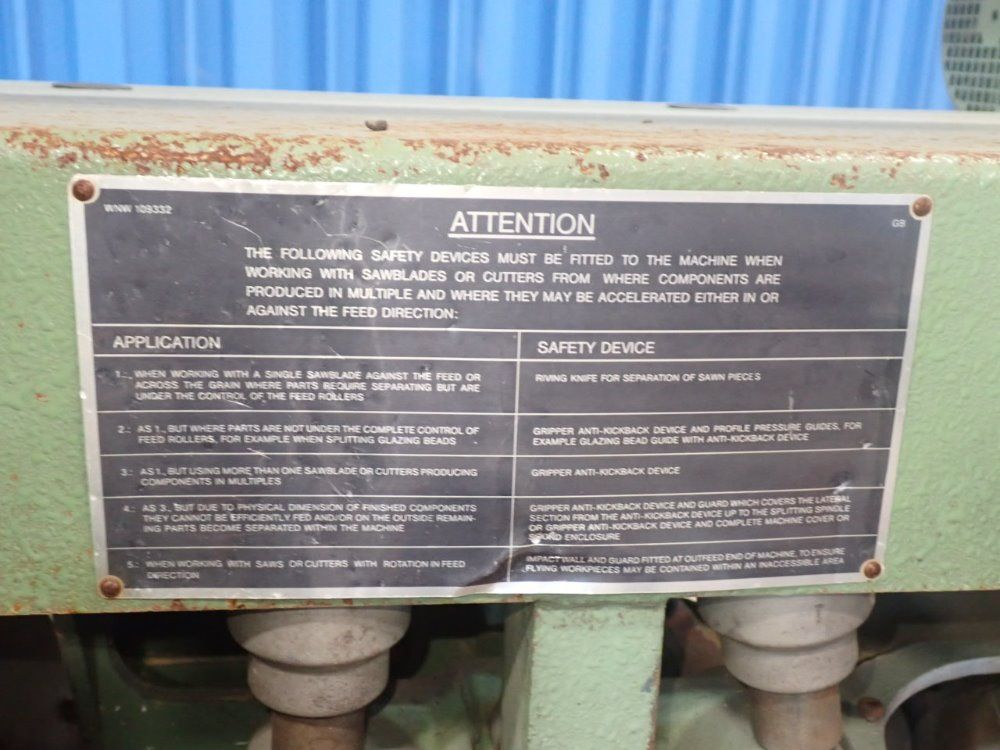 Weinig 13" Moulder - Profimat 22n