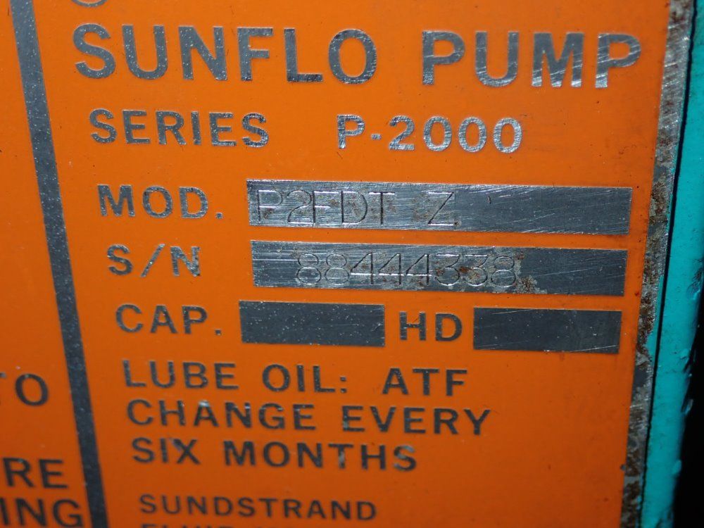 Sunstrand Pump