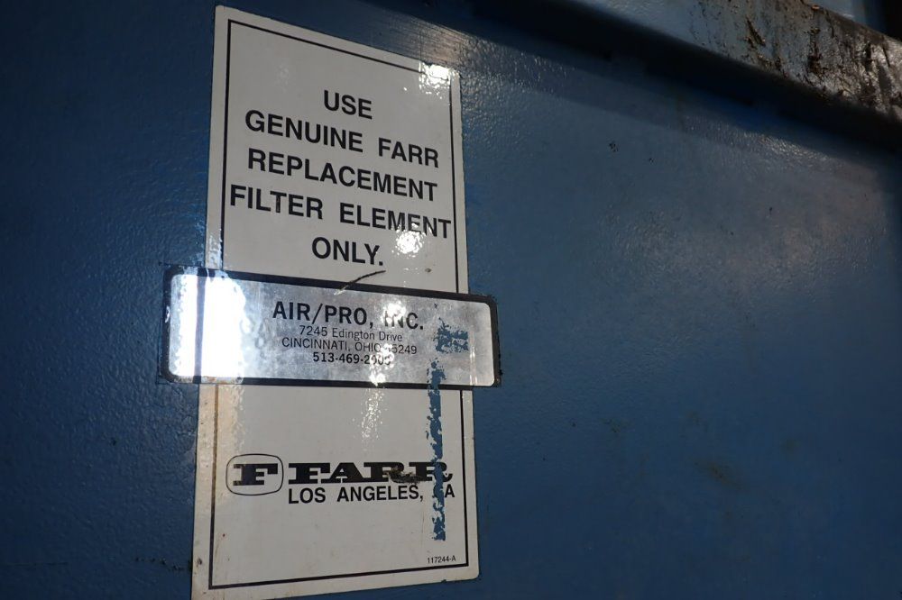 Farr Company 15hp Dust Collector - 116791-1 Jb9612