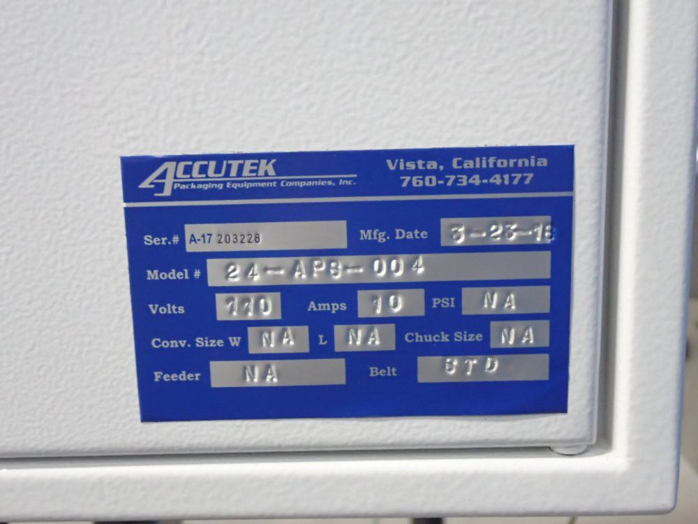 Accutek 110v/10amp Lableing Machine - 24-aps-004