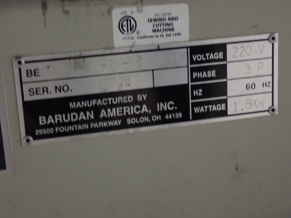 Barudan 20 Station Embroidery Machine - Nsme-zn-a20