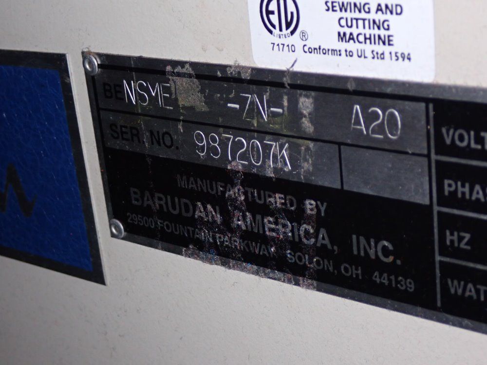 Barudan 20 Station Embroidery Machine - Nsme-zn-a20