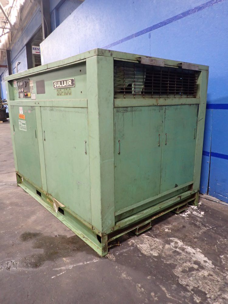 Sullair 100 Hp 20-100l Acac 24kt Air Compressor - 20-100l Acac 24kt