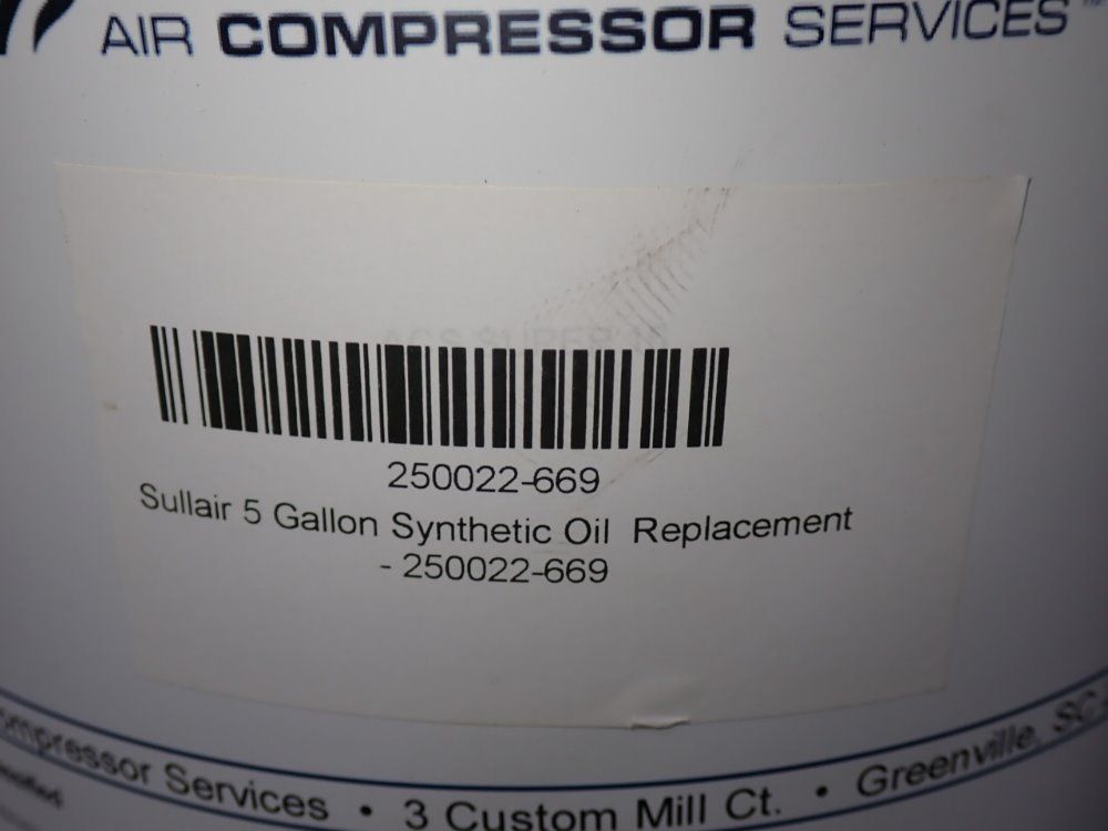 Air Compressor Services/acs Synthetic Oil
